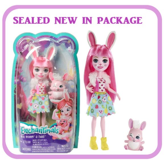 ENCHANTIMALS BREE BUNNY & TWIST BUNNY SEALED 🆕SHIPS FAST😮‍💨⚡🚚 - Picture 1 of 15